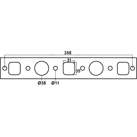 Redback Header Gasket for British Leyland Morris Mini 800, 850, 1000, 1100 & 1300, A-Series, 4 Cylinders - DSF006