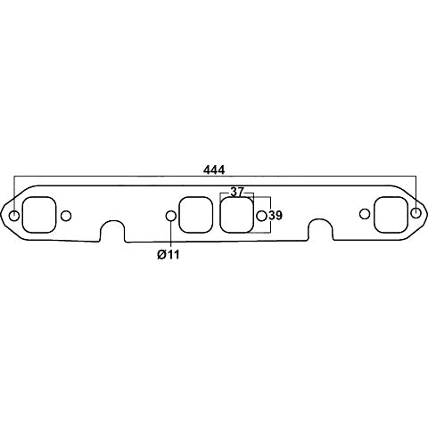 Redback Gasket for Chevrolet Small-Block 283ci (4341cc), 305ci (4999cc), 307ci (5031cc), 327ci (5358cc), 350ci (5735cc) & 400ci (6560cc), V8 - DSF009