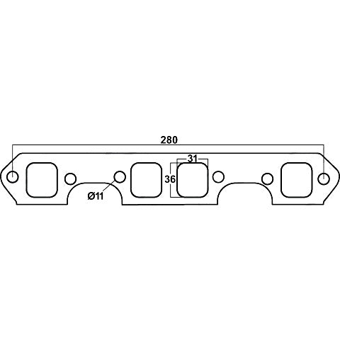 Redback Header Gasket for Holden Calais 1986-1988, Holden Commodore 1986-1988 - DSF009A