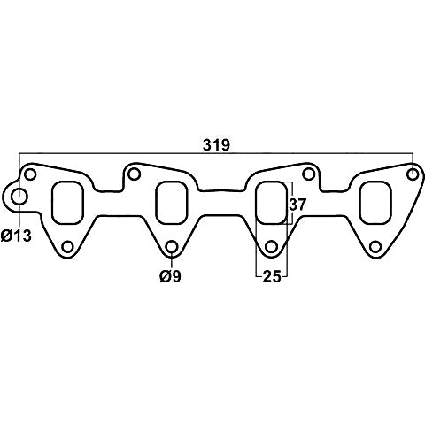 Redback Header Gasket for Holden Barina MB & ML, Suzuki Swift 1300cc, Suzuki SA413, SF413 & SJ413 - DSF058
