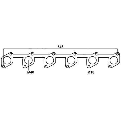 Redback Header Gasket for Ford Falcon 1988-2002, Ford Fairlane 1988-2002, Ford Fairmont 1988-2002 - DSF061
