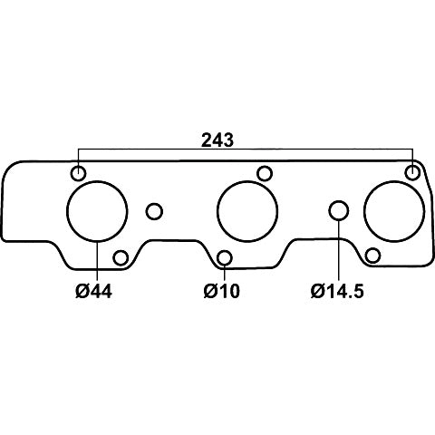 Redback Header Gasket for Mitsubishi Pajero NH, NF & NK, V6, Year 1988-1992, Mitsubishi Magna TR & TS, Mitsubishi 6G72 - DSF065