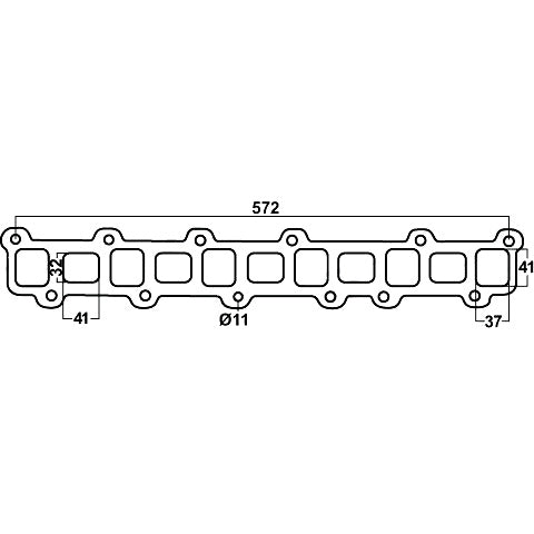 Redback Header Gasket for Ford Maverick 1980-2001, Nissan Patrol 1980-2001 - DSF073