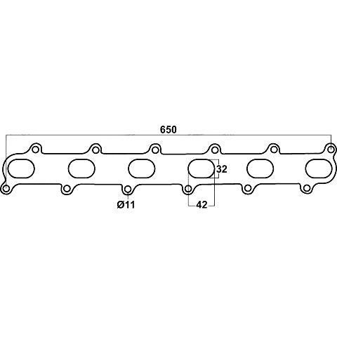 Redback Header Gasket for Ford Falcon 2002-2014, Ford Fairmont 2002-2014, Ford Territory 2002-2014 - DSF157