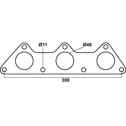 Redback Gasket for various Mitsubishi vehicles - DSF158