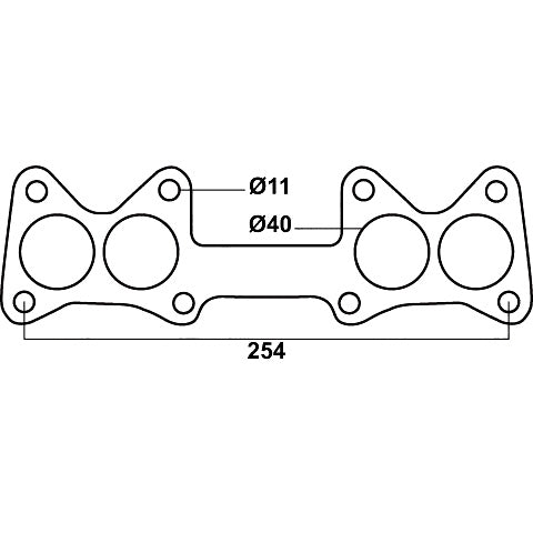 Redback Header Gasket for Nissan Pulsar N14, N15 & N16, Nissan GA16DE, QG16DE & QG18DE, 1.6L & 1.8L, Cemjo - DSF718C