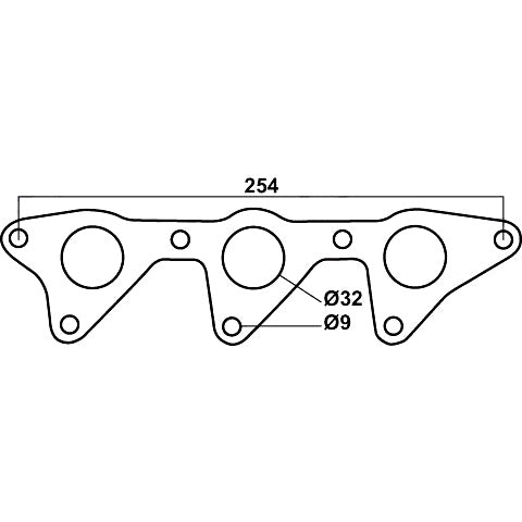 Redback Header Gasket for Daihatsu Charade G10, G11, G100 & G203, Handivan, 3 Cylinders, Cemjo - DSF722C