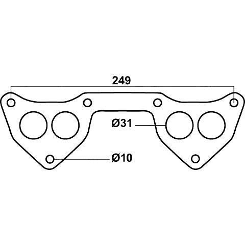 Redback Gasket for various Hyundai & Mitsubishi vehicles - DSF748