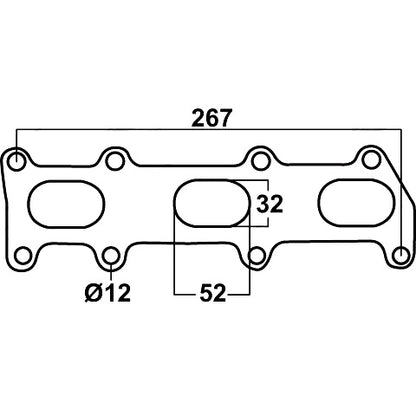 Redback Header Gasket for Holden Rodeo 3.2L & 3.5L V6 Petrol, Year 2003-on, Cemjo - DSF815C