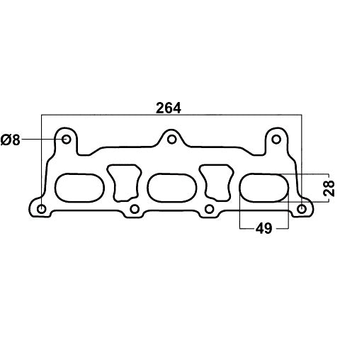 Redback Header Gasket for Holden Calais 2004-on, Holden Commodore 2004-on, Holden Statesman 2004-on - DSF824