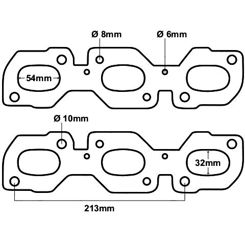 Redback Header Gasket for Ford Escape & Mazda Tribute V6, Pair - DSF832