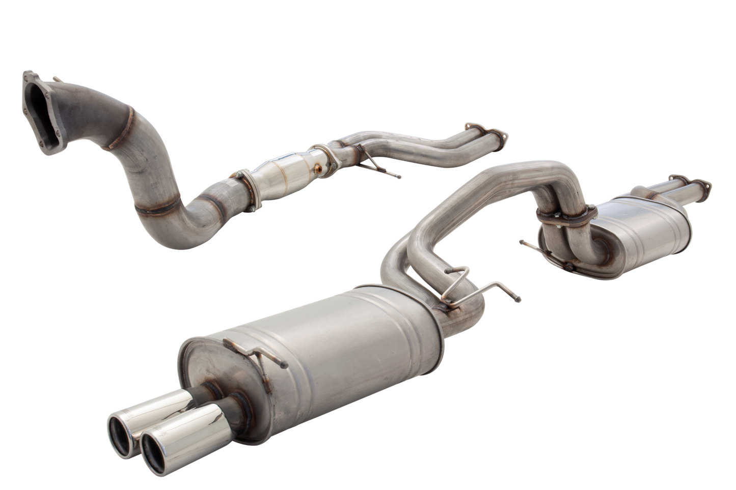XForce - FORD, FORD PERFORMANCE VEHICLES F6, FALCON XR6 BA/BF TURBO SEDAN (2003-2007) 4" Inch Raw Stainless Steel Catback Exhaust System