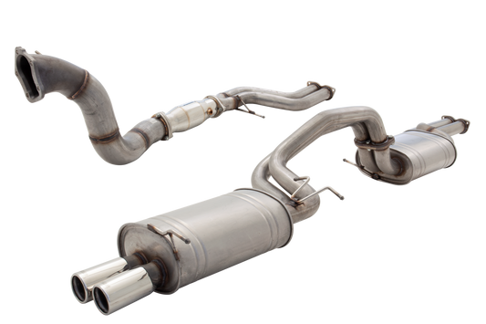 XForce - FORD, FORD PERFORMANCE VEHICLES F6, FALCON XR6 BA/BF TURBO SEDAN (2003-2007) 4" Inch Raw Stainless Steel Catback Exhaust System