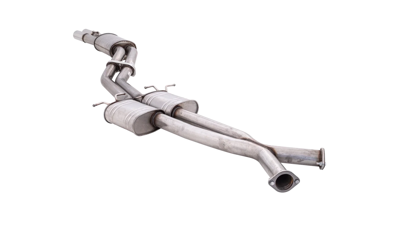 XForce - HOLDEN STATESMAN WH-WK-WL 1999-2006, 3″ Stainless Steel Twin Cat-Back Raw