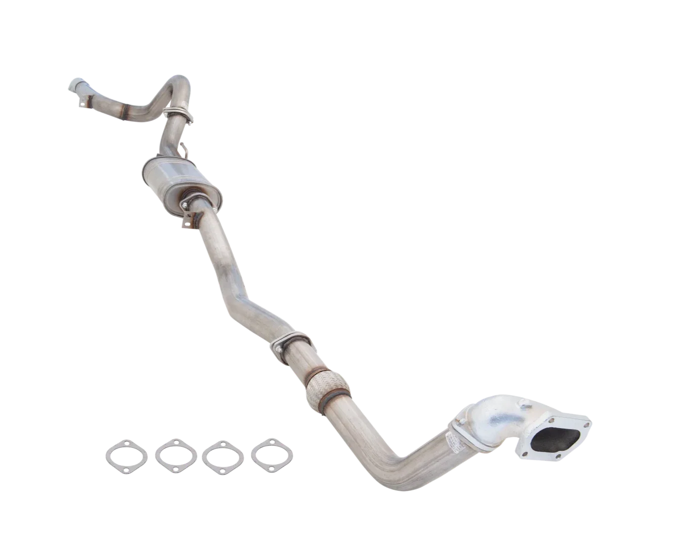 XForce - NISSAN NAVARA	D22 3.0L TURBO DIESEL (1997-2009), 3″ Stainless Steel Turbo Back System with Metallic Cat Converter