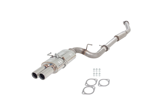 XFORCE - NISSAN 200SX S15 2000-2002, 3" Inch Stainless Steel Catback Exhaust System With Twin Angle Out Cannon