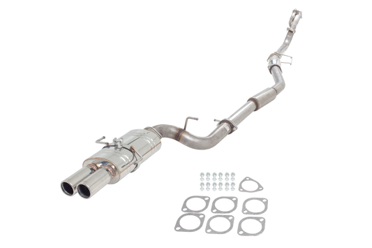XFORCE - NISSAN 200SX S15 2000-2002, 3" Inch Stainless Steel Turbo Back Exhaust System With Twin Tip Oval Muffler
