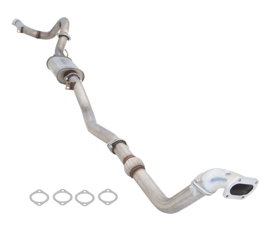 XFORCE - TOYOTA LANDCRUISER 100 SERIES TURBO DIESEL WAGON (1998-2007), 3″ Stainless Steel Turbo Back System without Cat Converter