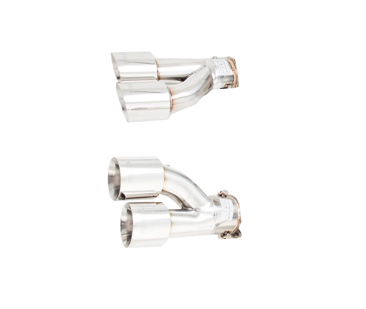 XForce - FORD MUSTANG FM GT FASTBACK COYOTE 5.0L (08/2014-07/2017) Quad tips for Oval rear mufflers