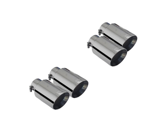 XForce - FORD MUSTANG FN GT FASTBACK COYOTE 5.0L (07/2017-on) 4″ Stainless steelTips for Quad outlet system