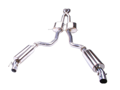 XForce - HOLDEN COUPE,	GTO VZ LS2 6.0L (10/2004-12/2006), Stainless Steel 3″ Twin Cat-Back System