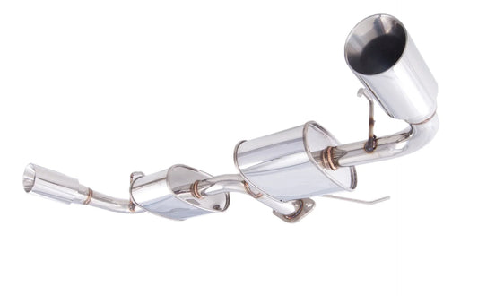 XForce - MITSUBISHI LANCER CJ 2.4lt (07-11), 2.5″ Stainless Steel Axle-Back Exhaust System With Dual Side Outlets