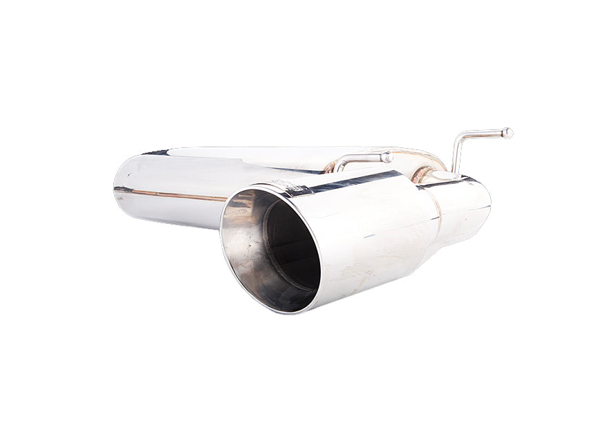 XForce - MAZDA RX8 NB (1998-2005), Axle Back System 4″ Stainless Steel Double wall angle cut tip