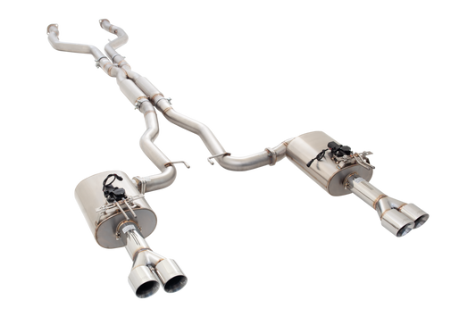 XForce - Holden COMMODORE V8, VE/VF V8 UTE 2008-2017, Stainless Steel Cat-Back With Twin 2.5″ Piping Varex Rear Mufflers