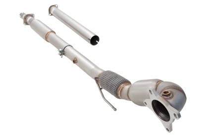 XFORCE - VW GOLF GTI MK5 (05/2005-09/2009), Stainless Steel 3″ Dump pipe, 200 cell metallic cat