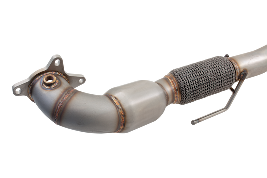 XFORCE - VW GOLF GTI MK5 (05/2005-09/2009), Stainless Steel 3″ Dump pipe, 200 cell metallic cat