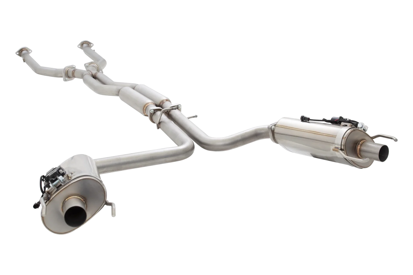 XForce - LEXUS IS ES-LISFVMK-CBS, Stainless Steel Twin 2.5″ Cat-Back Exhaust System With Varex Mufflers