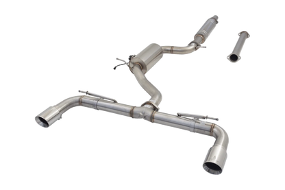 XFORCE - VW GOLF GTI MK7-MK7.5 (10/2013-01/2021), 3" Stainless Cat-Back Exhaust System With Varex Muffler