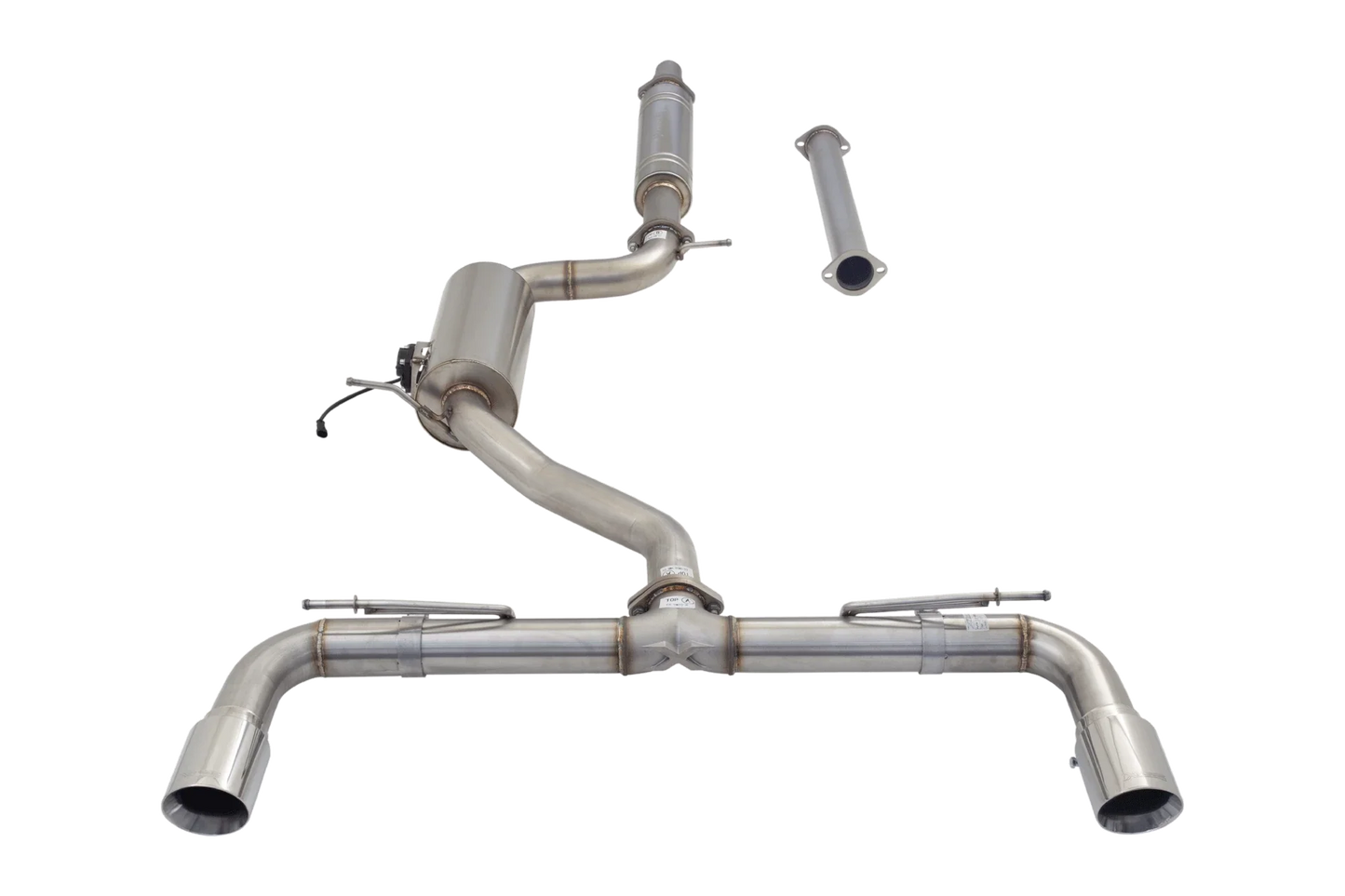 XFORCE - VW GOLF GTI MK7-MK7.5 (10/2013-01/2021), 3" Stainless Cat-Back Exhaust System With Varex Muffler