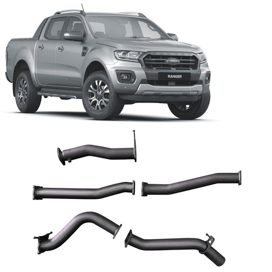 Redback Extreme Duty Exhaust for Ford Ranger 3.2L 2016-2022 | 76mm - FRX22100-PO