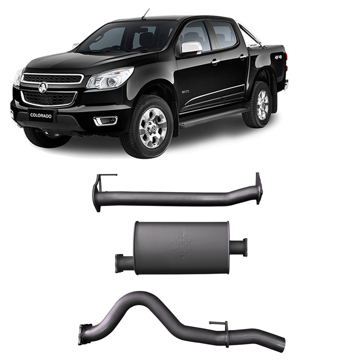 Redback Extreme Duty Exhaust System for Holden Colorado 2016-2020 - HCX13300-PM