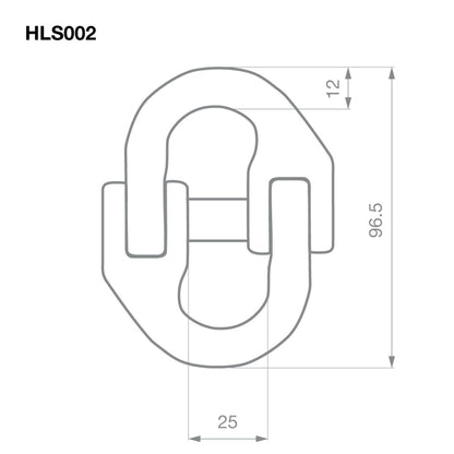 TAG - Hammer Lock Chain Connector Kit (Pair) - 10mm - 3,150kg (3.15T) Rated