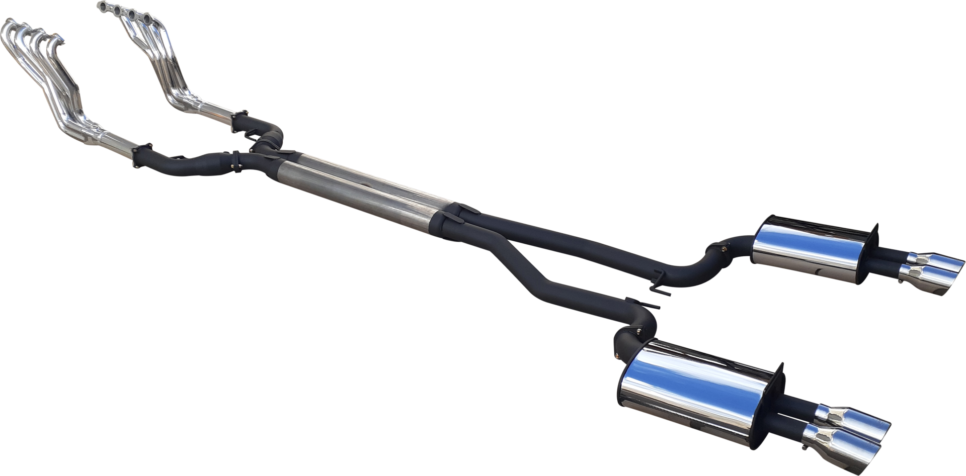 3in Dual Full Exhaust System with 1 3/4in Headers & 3.5in Tips for Holden Commodore VE/VF & HSV E-Series/Gen-F 6.0L/6.2L V8 Sedan & Wagon (2006–2017) – DPE by Manta Stainless Steel