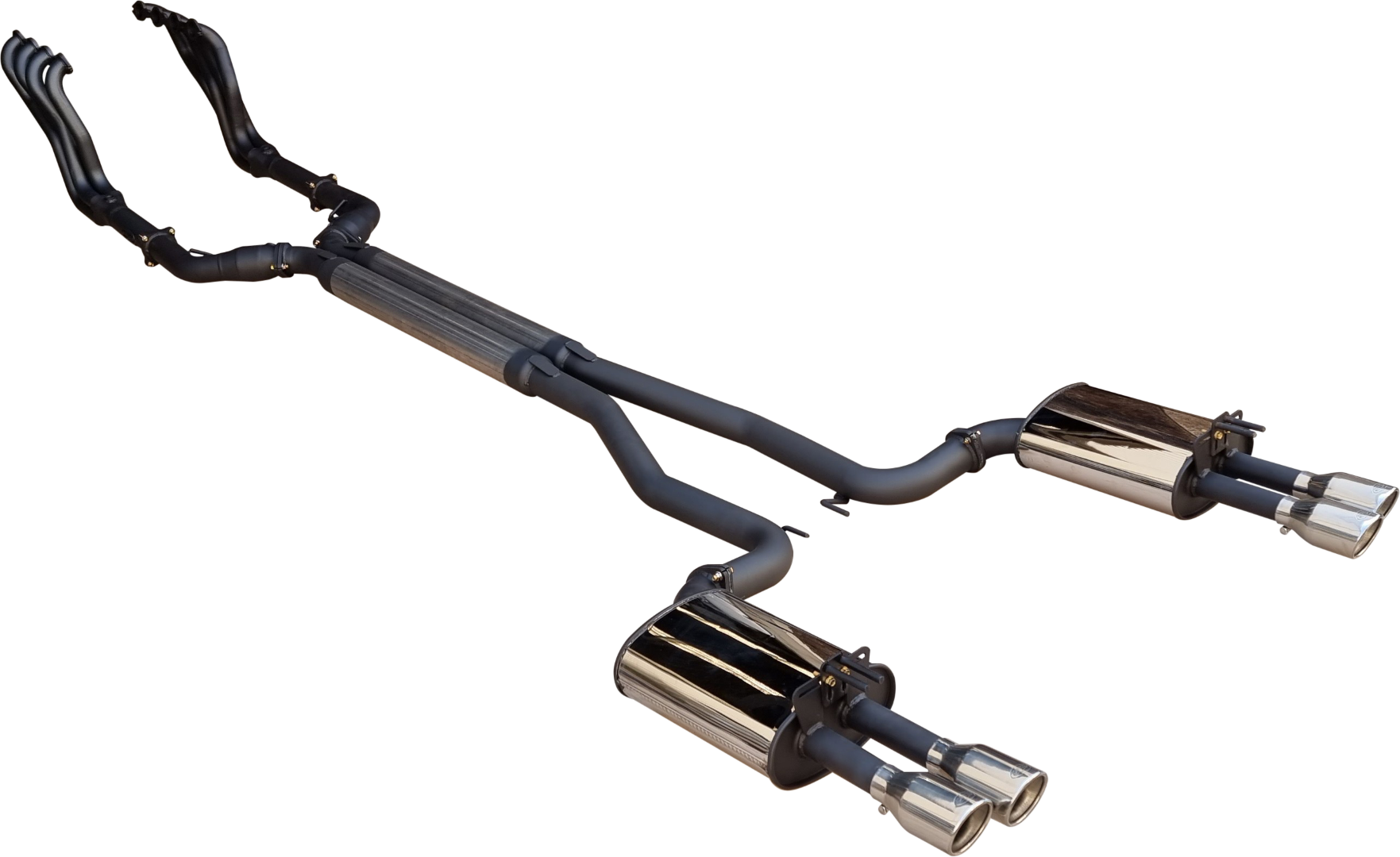 3in Dual Full Exhaust System with 1 3/4in Headers & 3.5in Tips for Holden Commodore VE/VF & HSV E-Series/Gen-F 6.0L/6.2L V8 Sedan & Wagon (2006–2017) – DPE by Manta Stainless Steel