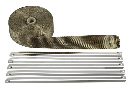 Redback HEAT TAPE GLASS BLACK 51MM X 2MM X 15M WITH 10 CABLE TIES (CTS35008) - HTFGB0512-15-10C