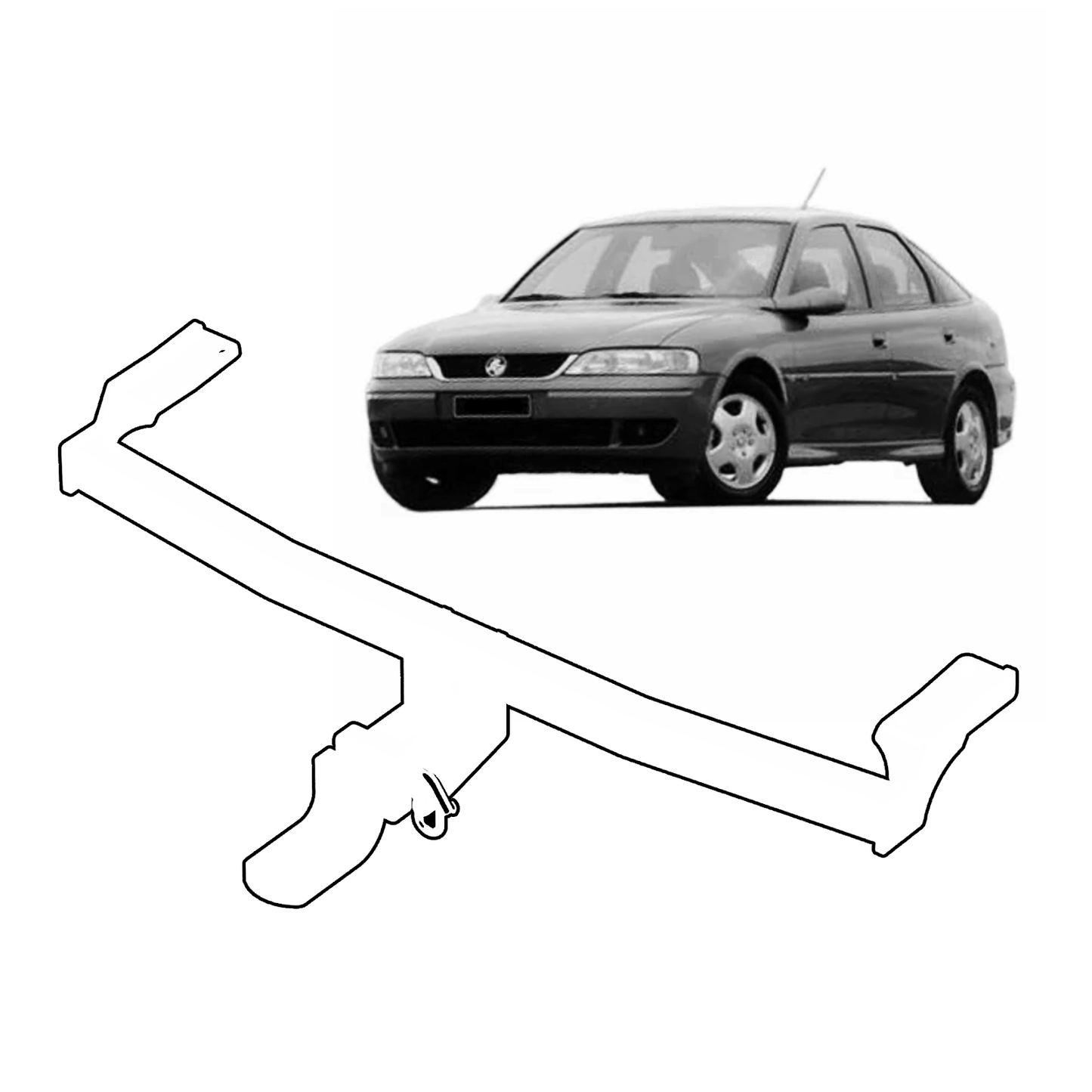 BTA Holden Vectra JR JS (06/1997 03/2003) Light Duty Towbar 1200/90kg Capacity