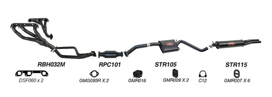 Redback Performance Exhaust System for Holden Calais 1991-1995, Holden Commodore 1991-1995 | 63mm - K-RPD14786