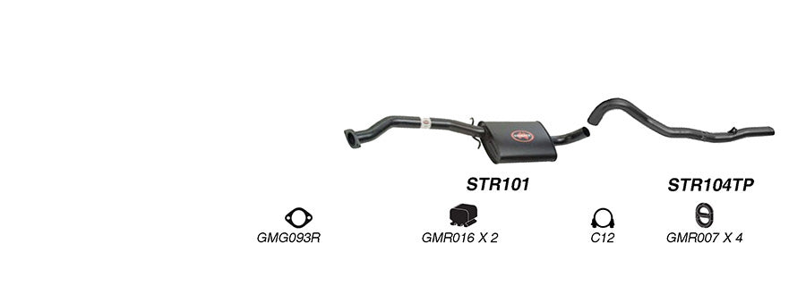 Redback 2.5" Catback Exhaust for Holden Commodore VL 1986-1988, Holden Calais 1986-1988 | 63mm - K-RPM15722