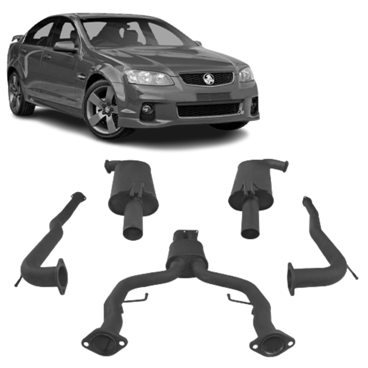 Redback Holden Commodore VE/VF (2006 - 2017) Sedan and Wagon 3" Dual Exhaust