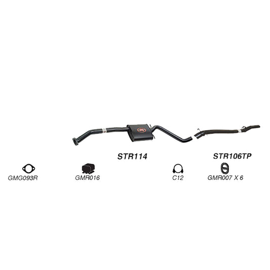 Redback 2.5" Catback Exhaust for Holden Statesman 1990-1995, Holden Caprice 1994-1995 | 63mm - K-RPM15766