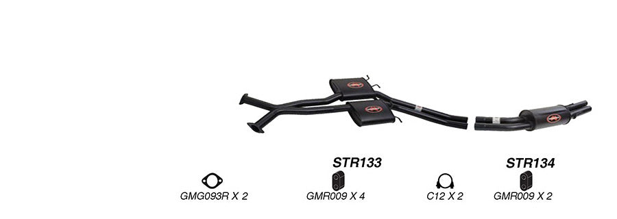 Redback Performance Exhaust System for Holden Commodore 2004-2006 | 63mm - K-RPM15775