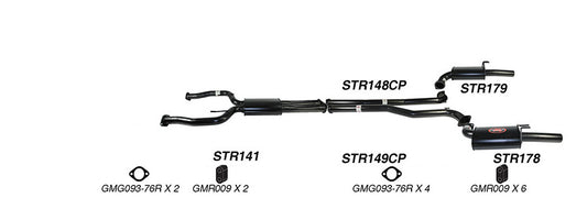Redback 3" Dual Exhaust for Holden Commodore VE/VF V8 Ute - K-RPM15778