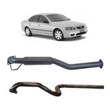 REDBACK - Ford Falcon BA BF (2003 - 2008) Sedan 2.5" Catback Exhaust with Hotdog Centre and Single Outlet Rear Muffler Delete