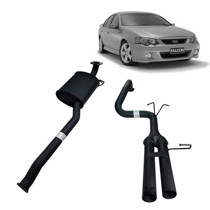 REDBACK - Ford Falcon BA/BF (2002 - 2008) Sedan 2.5" Catback Exhaust with Centre Muffler & Dual 2.5" Rear