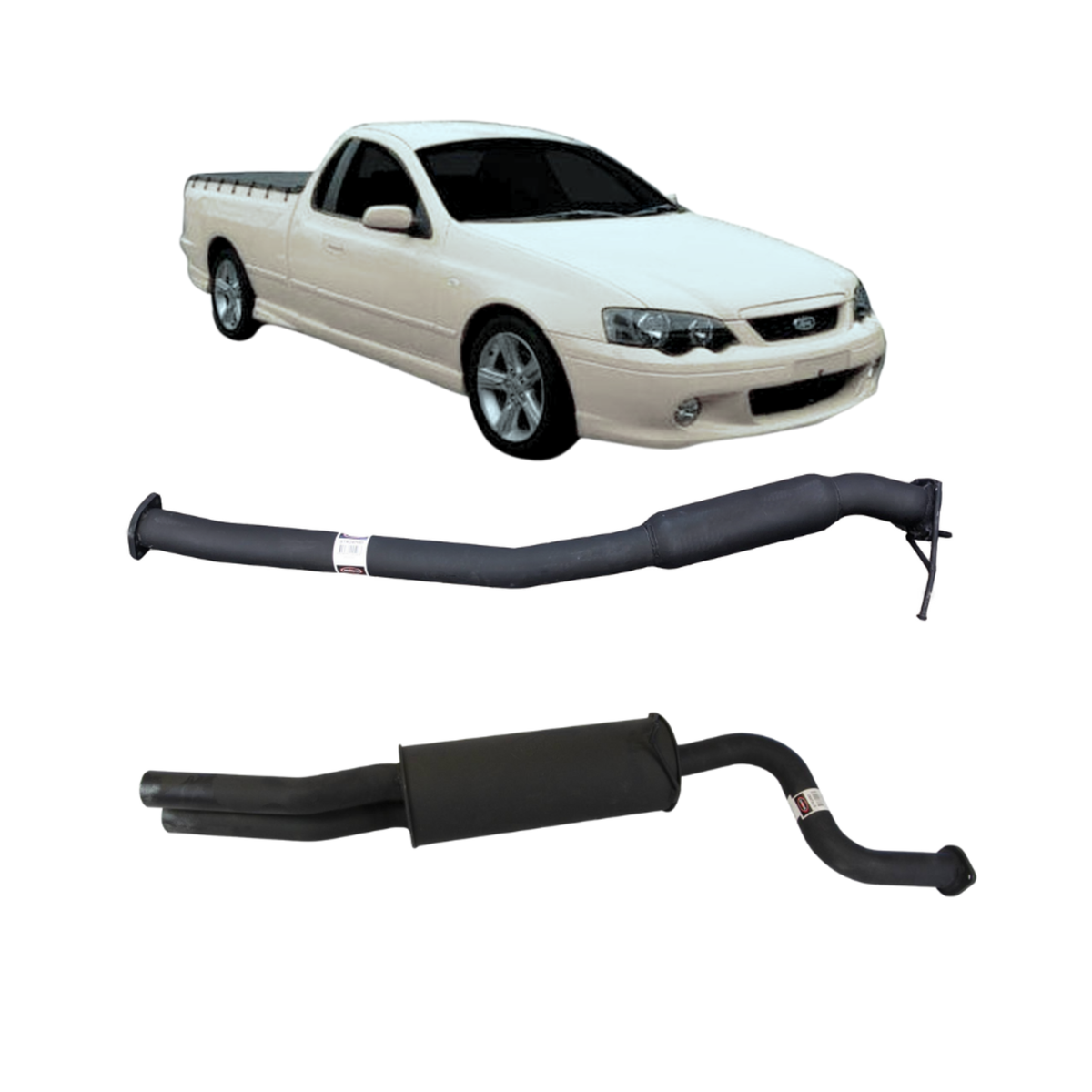 Redback Performance Exhaust System for Ford Falcon 2002-2014, Ford Falcon 2002-2014 | 63mm - K-RPM16027
