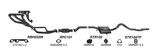 Redback Performance Exhaust System for Holden Commodore 1988-1995, Holden Calais 1988-1995 | 63mm - K-RPT14781